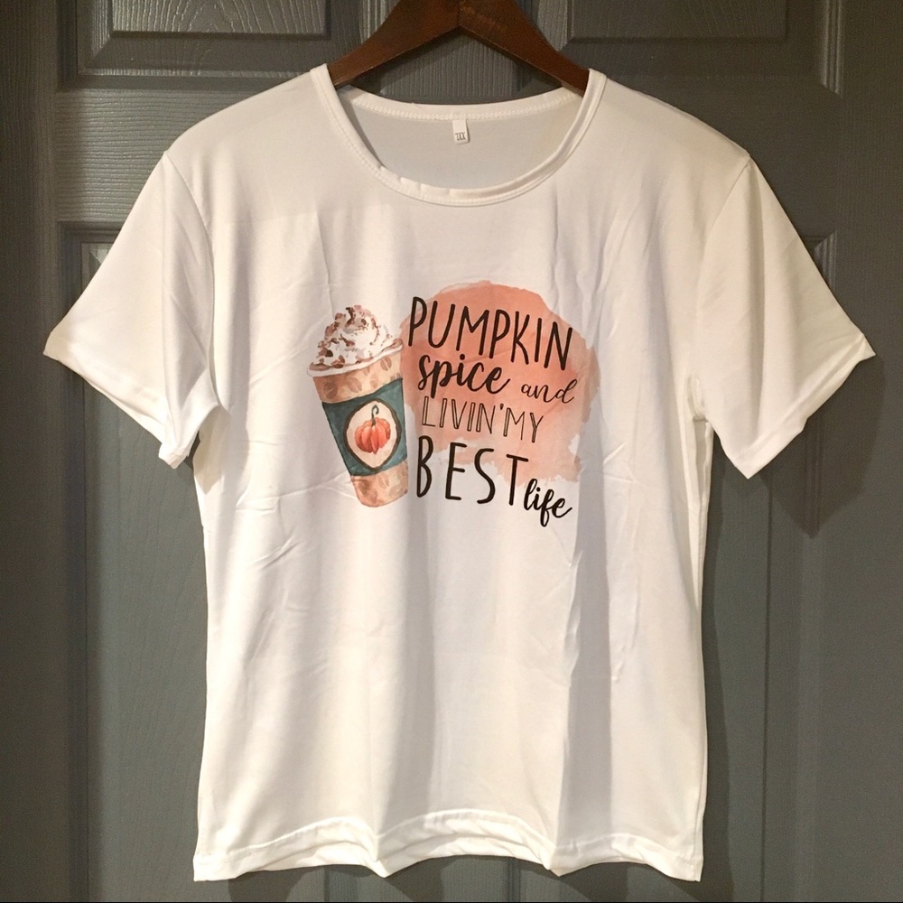 Pumpkin Spice Latte Graphic Tee Shirt